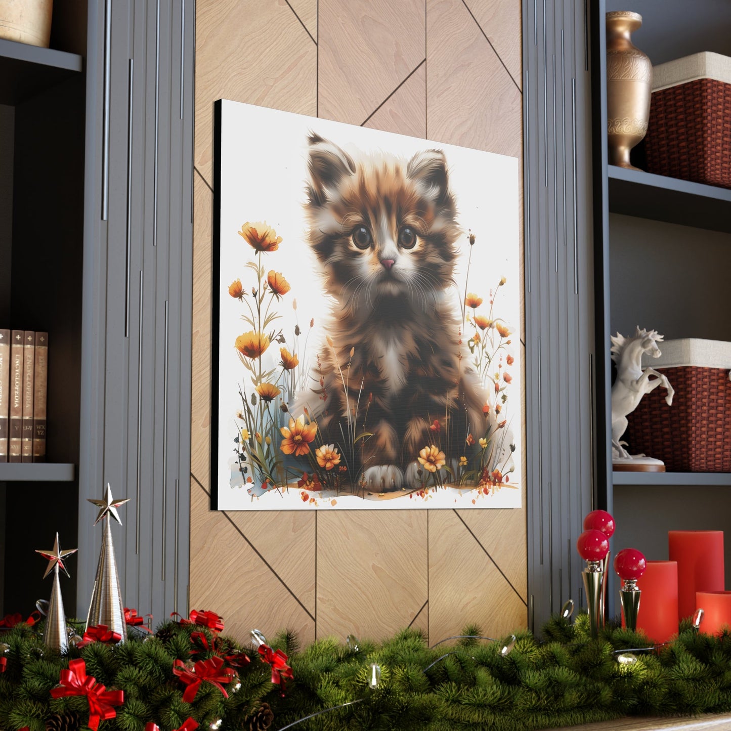 "Adorable Kitten" - Canvas Print - Unchained Creation