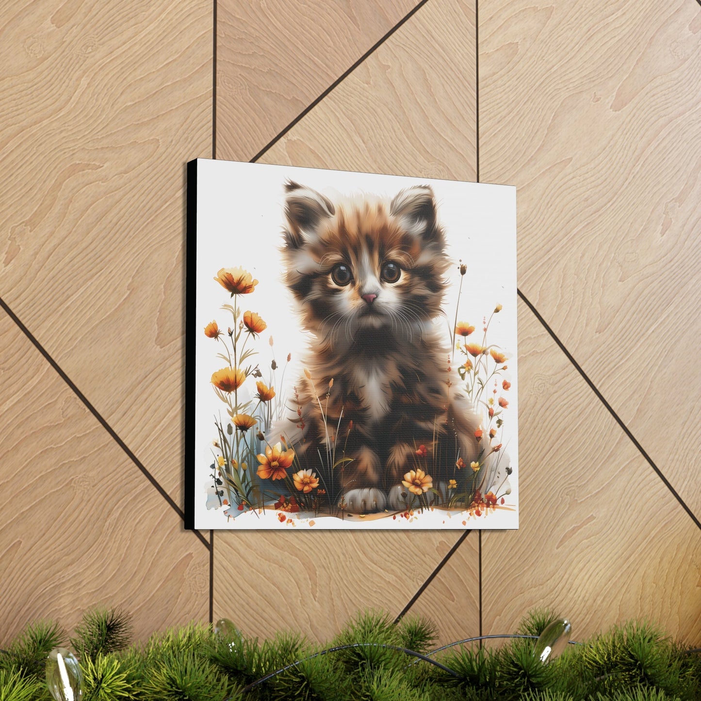 "Adorable Kitten" - Canvas Print - Unchained Creation