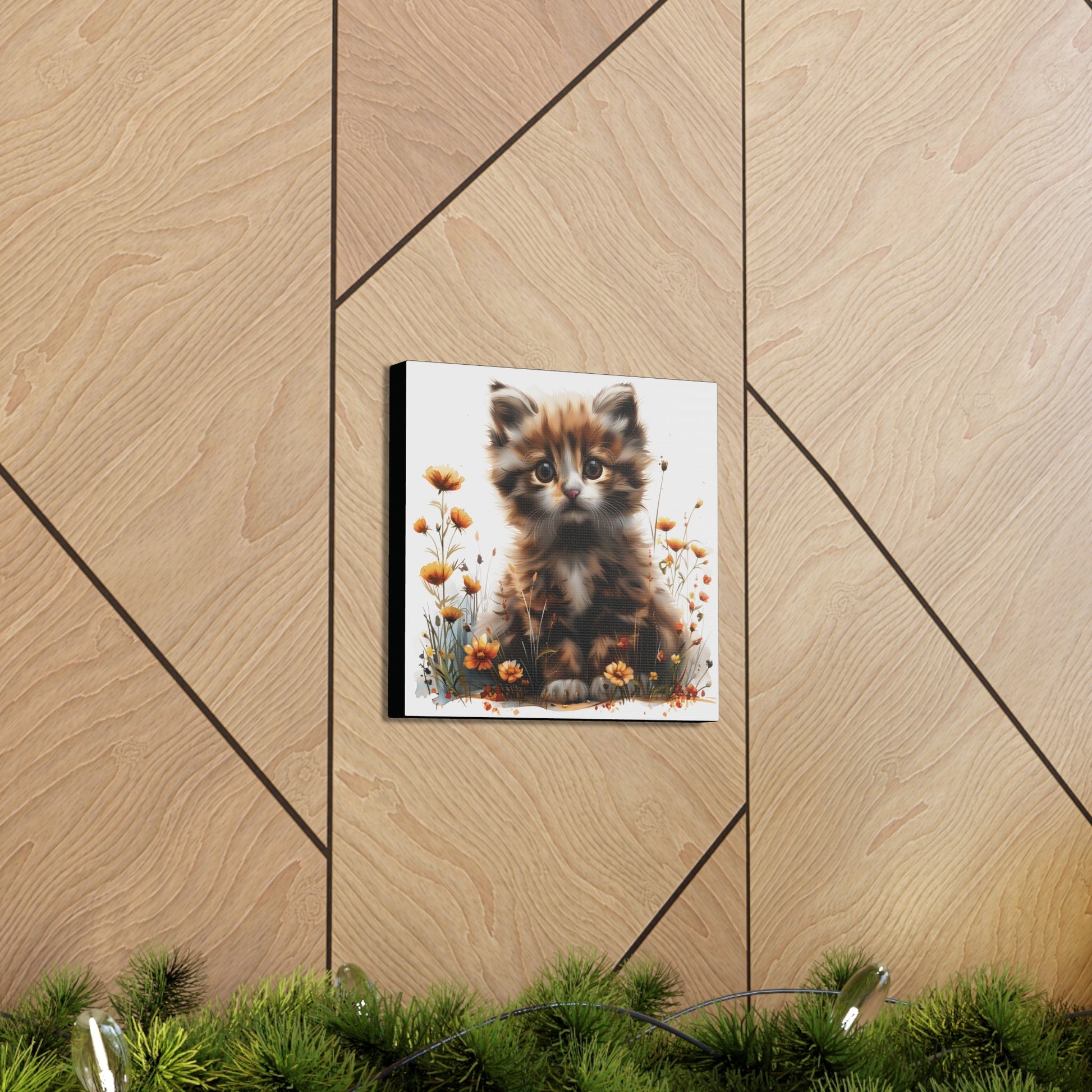 "Adorable Kitten" - Canvas Print - Unchained Creation