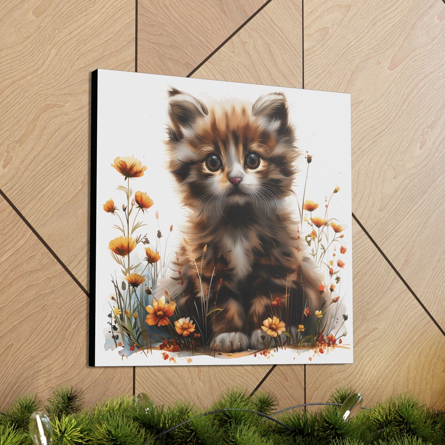 "Adorable Kitten" - Canvas Print - Unchained Creation