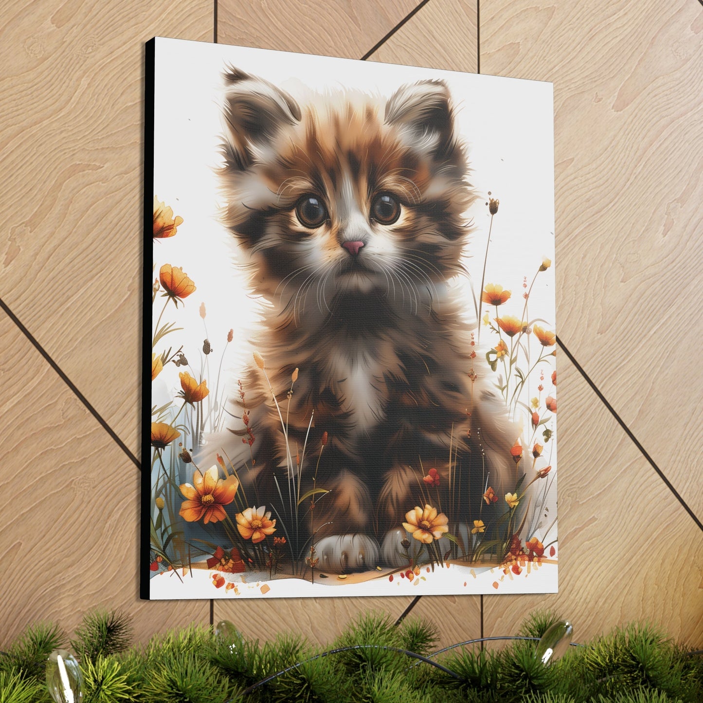 "Adorable Kitten" - Canvas Print - Unchained Creation