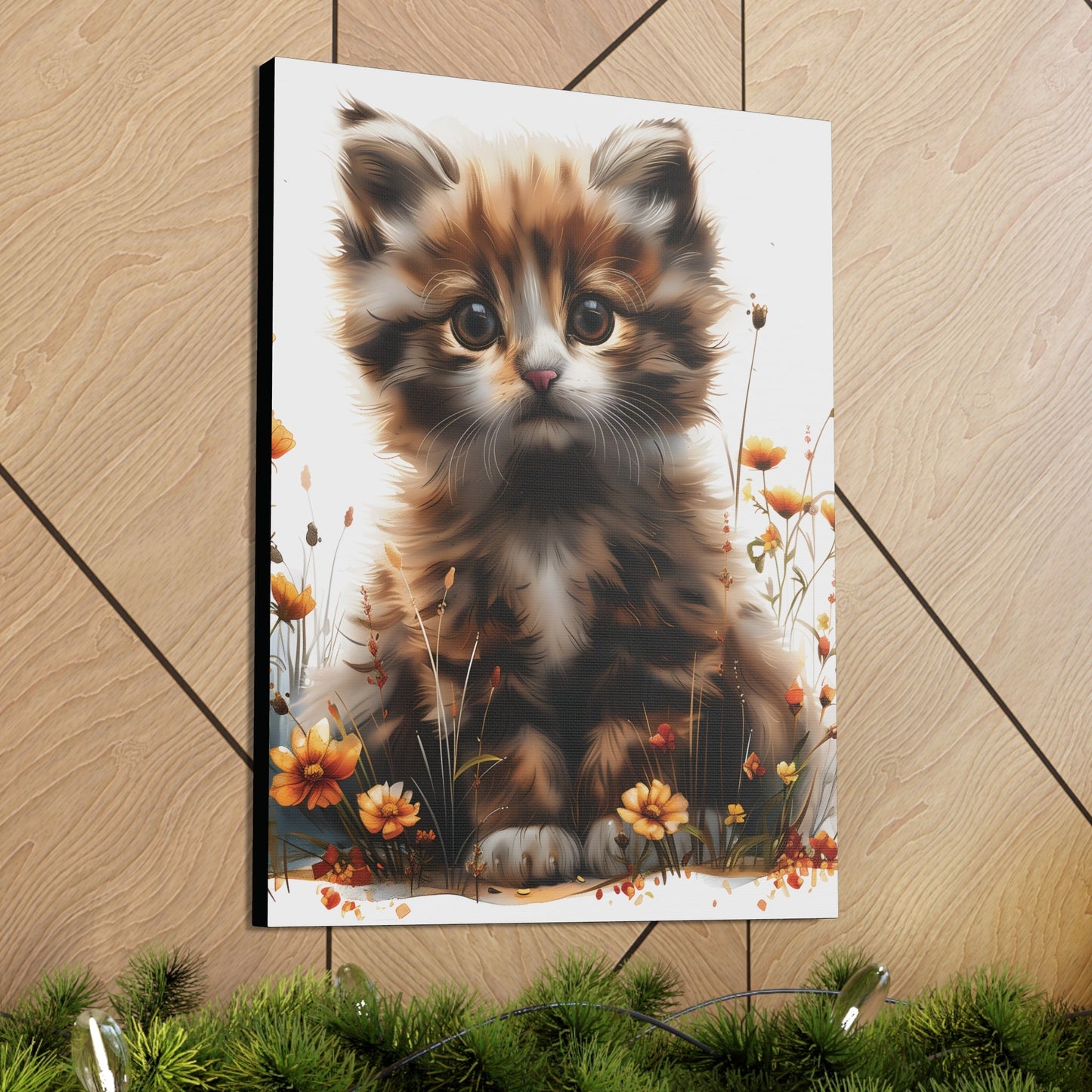 "Adorable Kitten" - Canvas Print - Unchained Creation