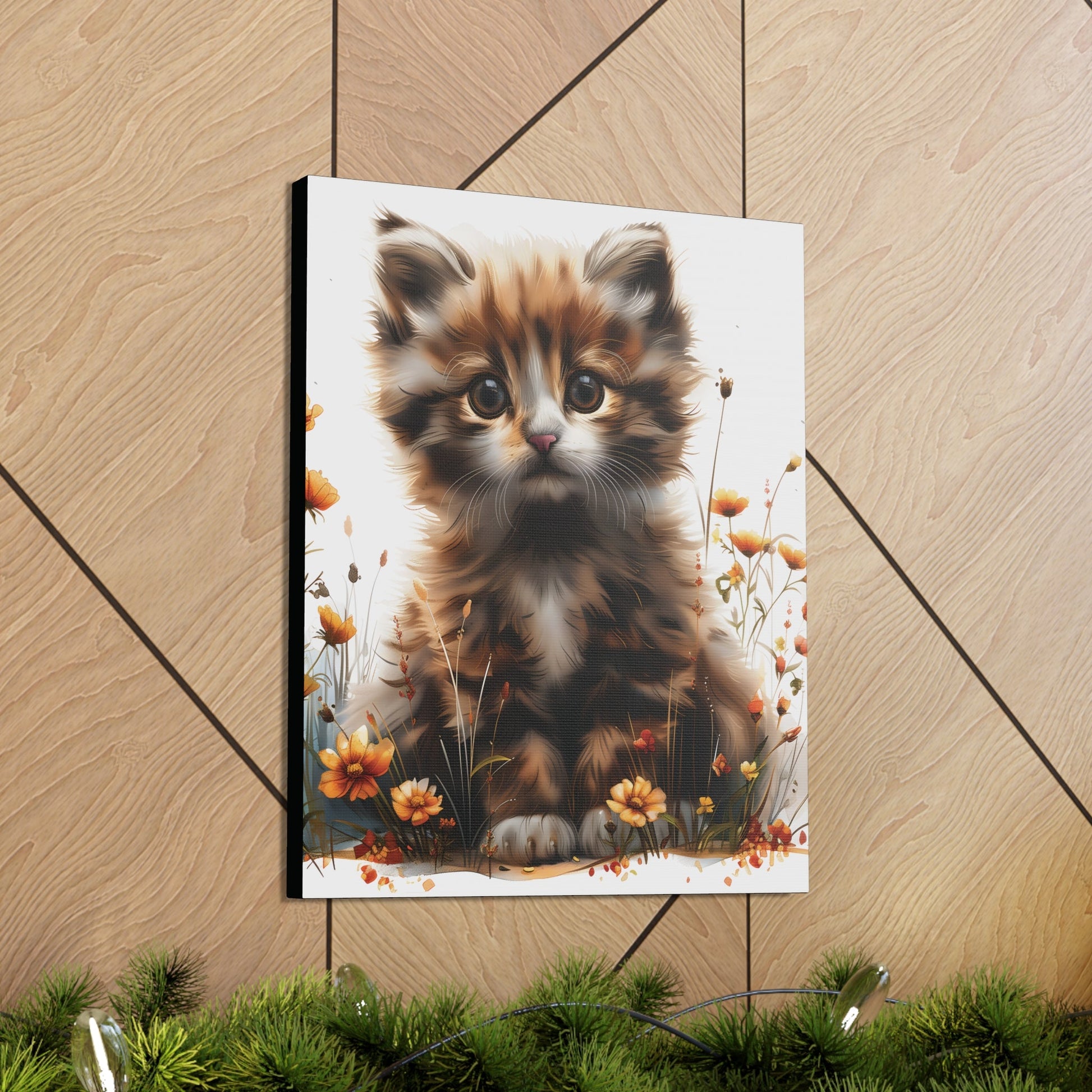 "Adorable Kitten" - Canvas Print - Unchained Creation