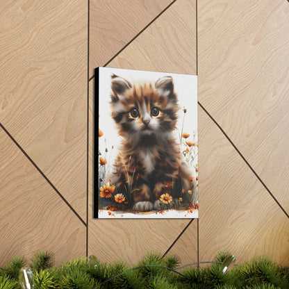 "Adorable Kitten" - Canvas Print - Unchained Creation