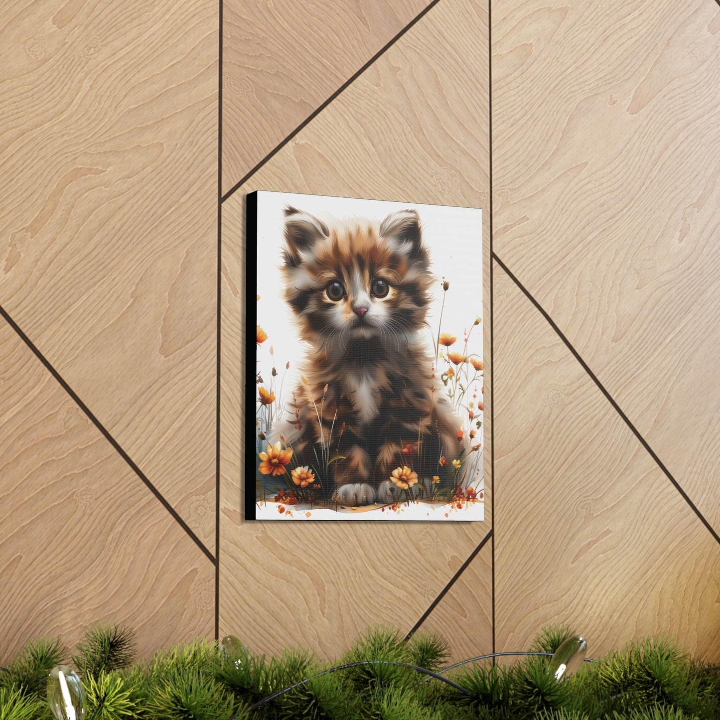 "Adorable Kitten" - Canvas Print - Unchained Creation