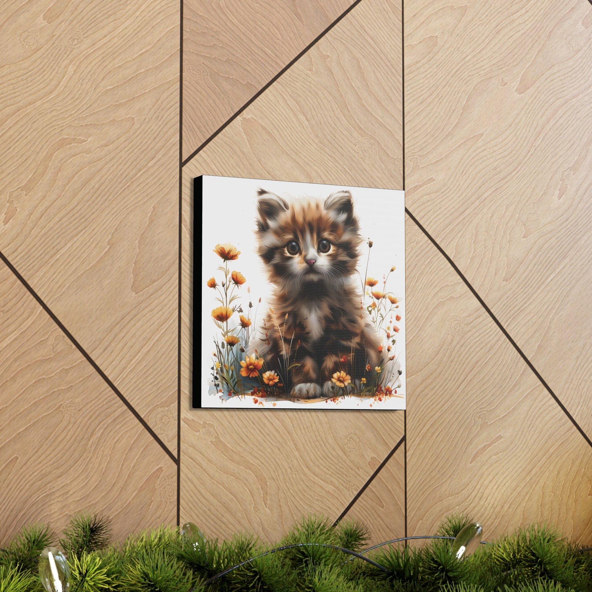 "Adorable Kitten" - Canvas Print - Unchained Creation