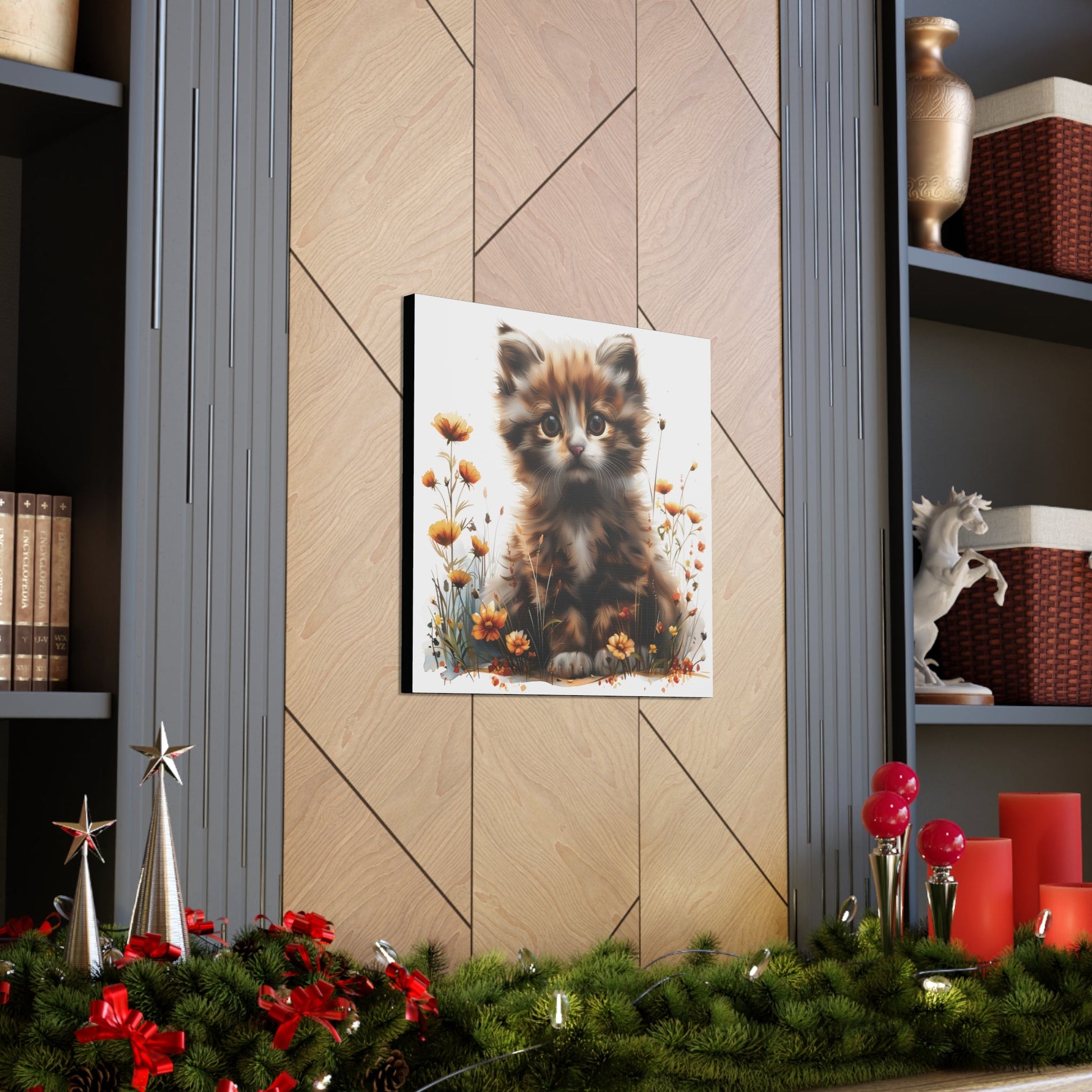 "Adorable Kitten" - Canvas Print - Unchained Creation