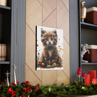 "Adorable Kitten" - Canvas Print - Unchained Creation