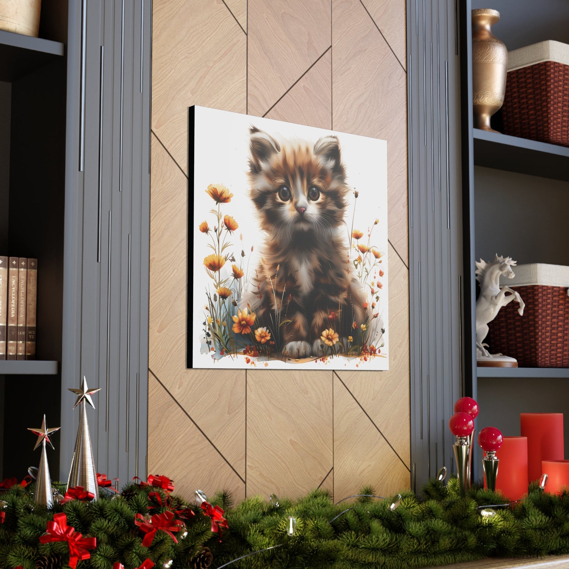 "Adorable Kitten" - Canvas Print - Unchained Creation