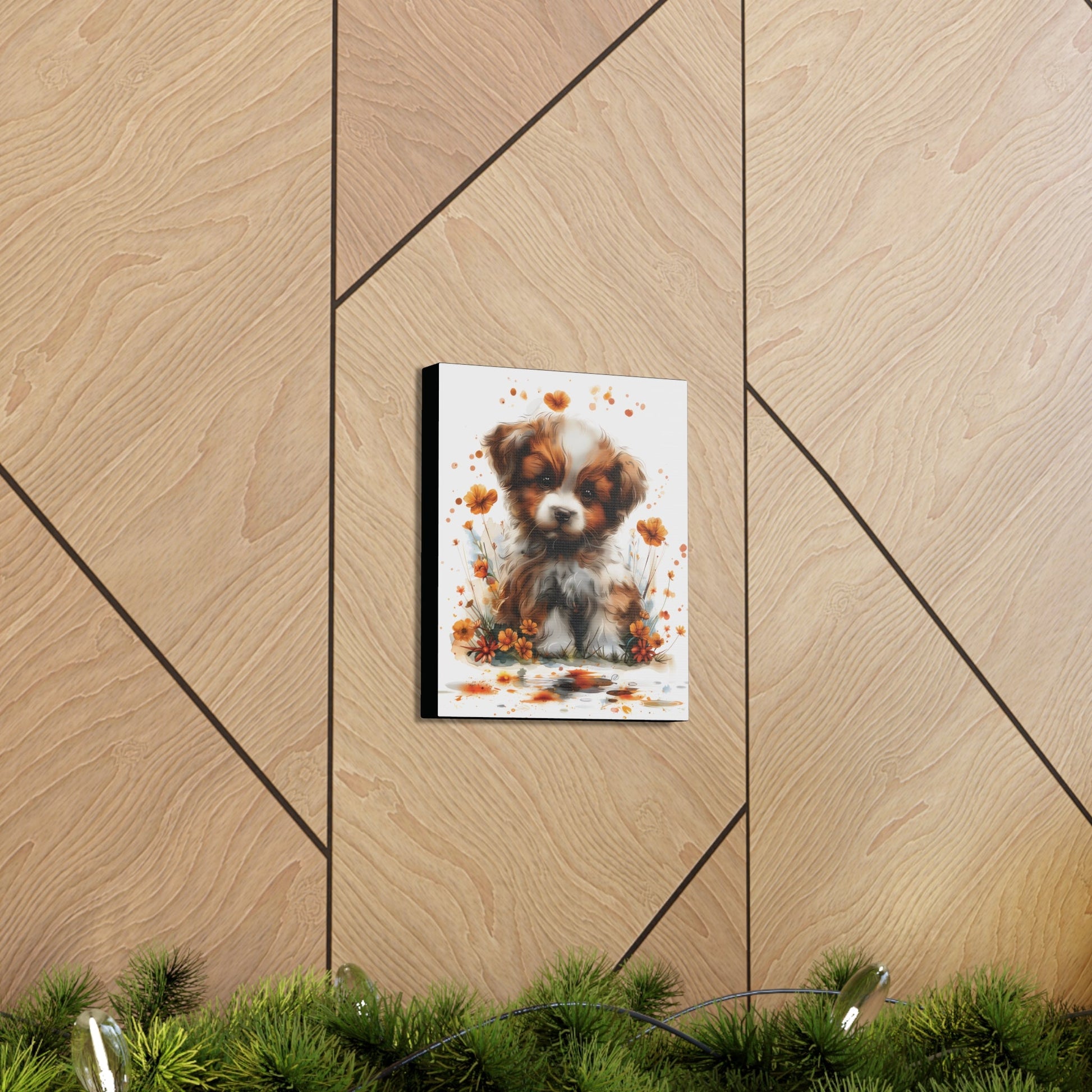 "Adorable Puppy" - Canvas Print - Unchained Creation