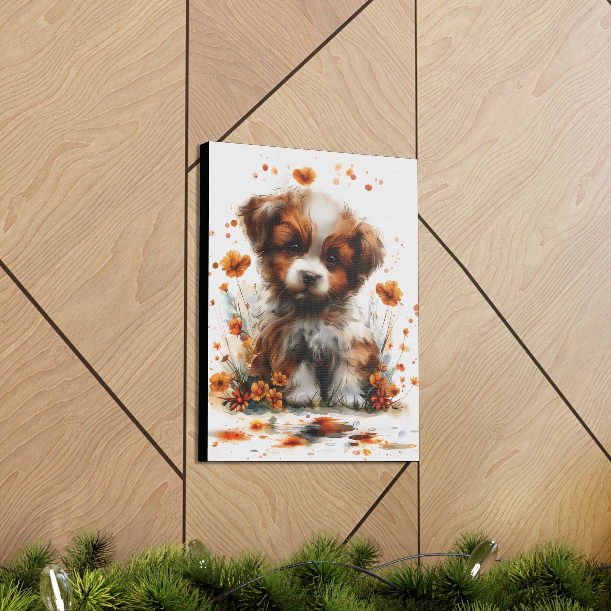 "Adorable Puppy" - Canvas Print - Unchained Creation