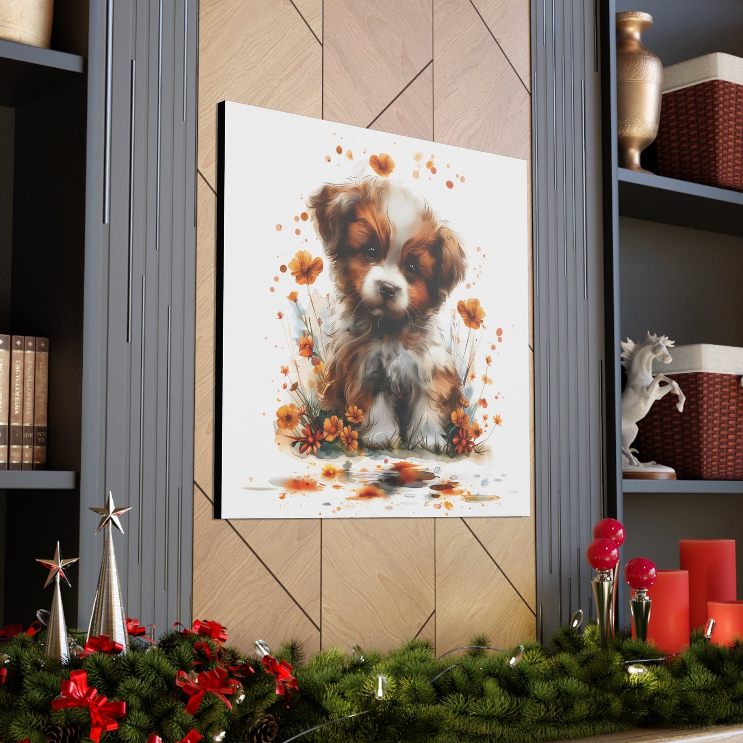 "Adorable Puppy" - Canvas Print - Unchained Creation