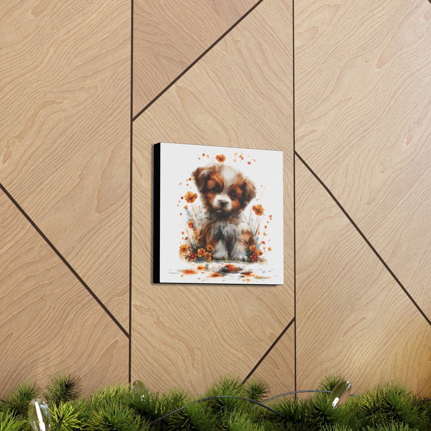 "Adorable Puppy" - Canvas Print - Unchained Creation