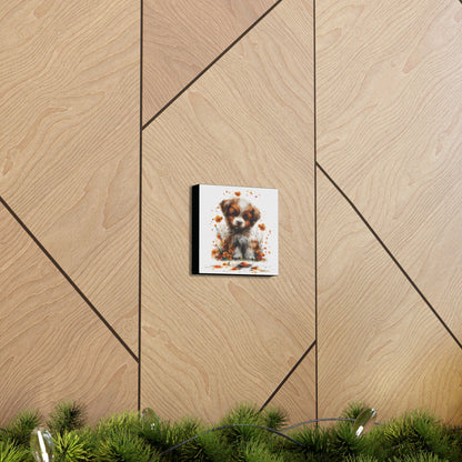 "Adorable Puppy" - Canvas Print - Unchained Creation