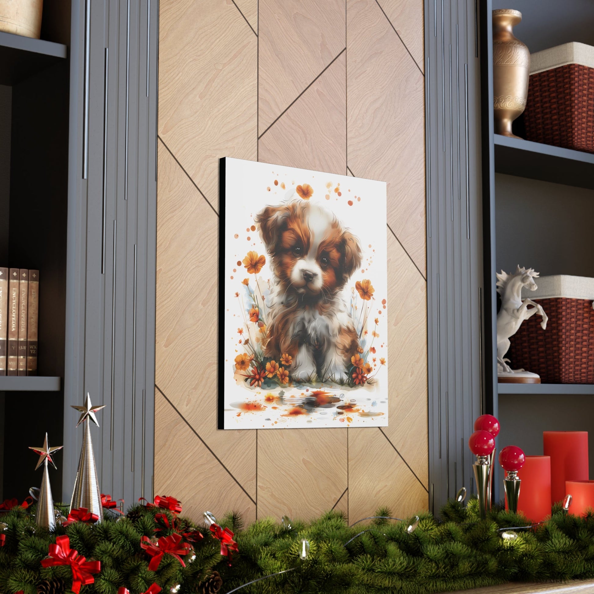 "Adorable Puppy" - Canvas Print - Unchained Creation