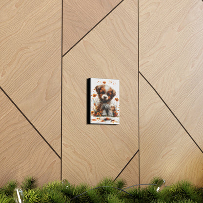 "Adorable Puppy" - Canvas Print - Unchained Creation