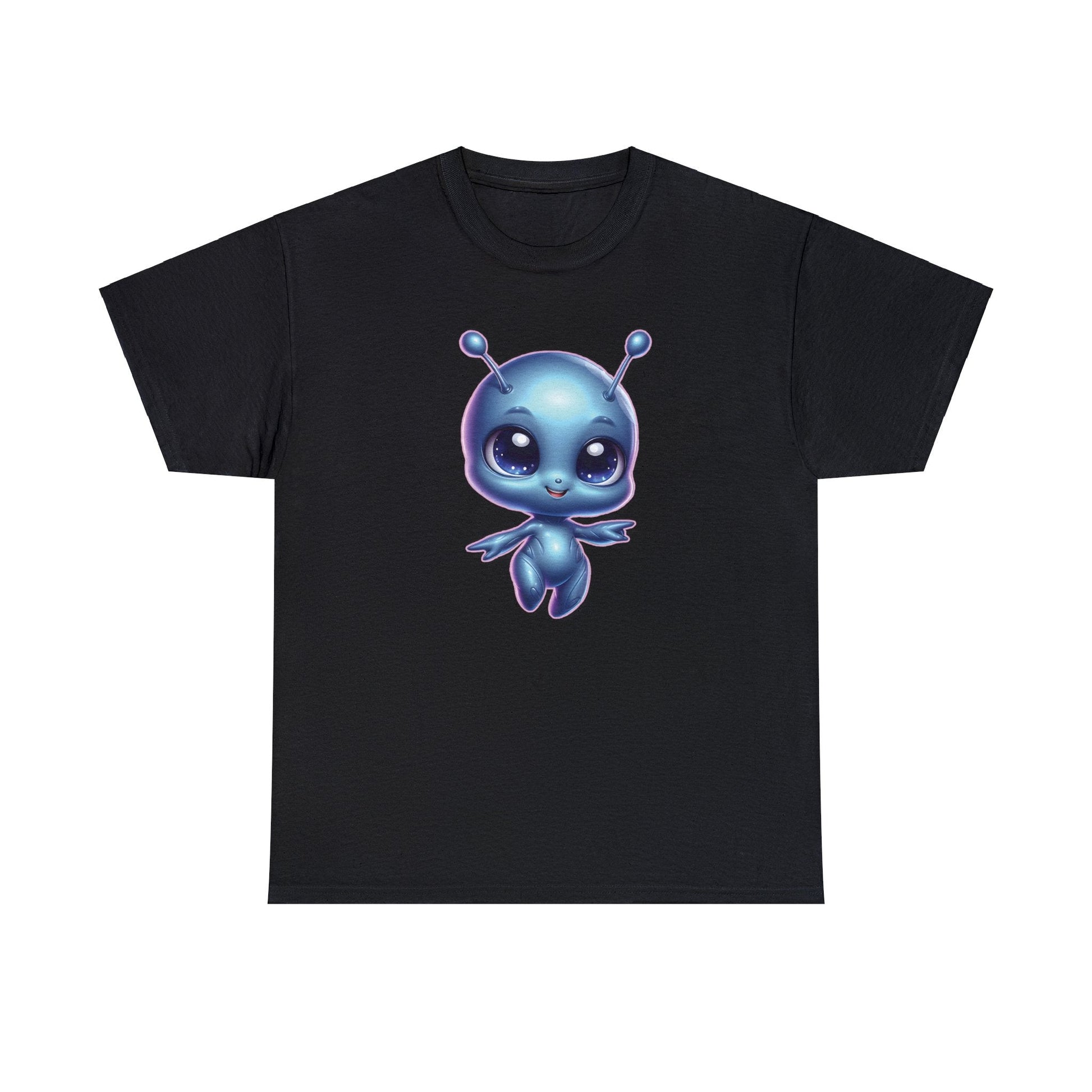 Cosmic Cutie Dancing - Adorable Alien Unisex Heavy Cotton Tee - Available up to 5XL - Unchained Creation