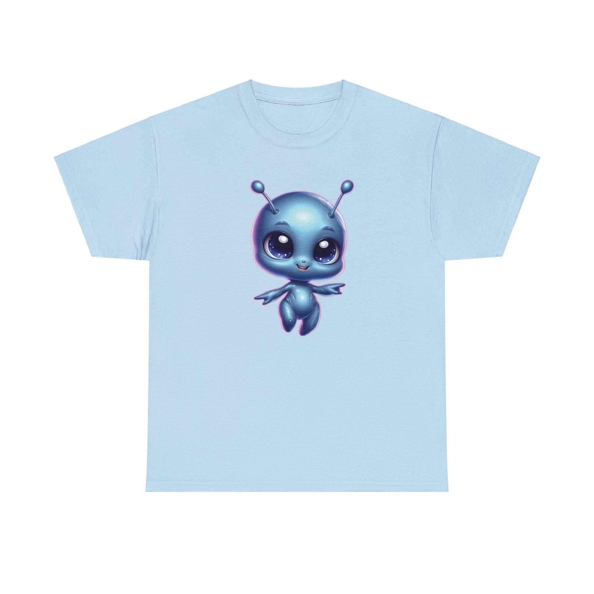 Cosmic Cutie Dancing - Adorable Alien Unisex Heavy Cotton Tee - Available up to 5XL - Unchained Creation