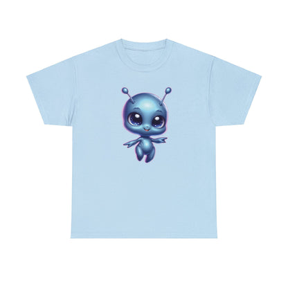 Cosmic Cutie Dancing - Adorable Alien Unisex Heavy Cotton Tee - Available up to 5XL - Unchained Creation