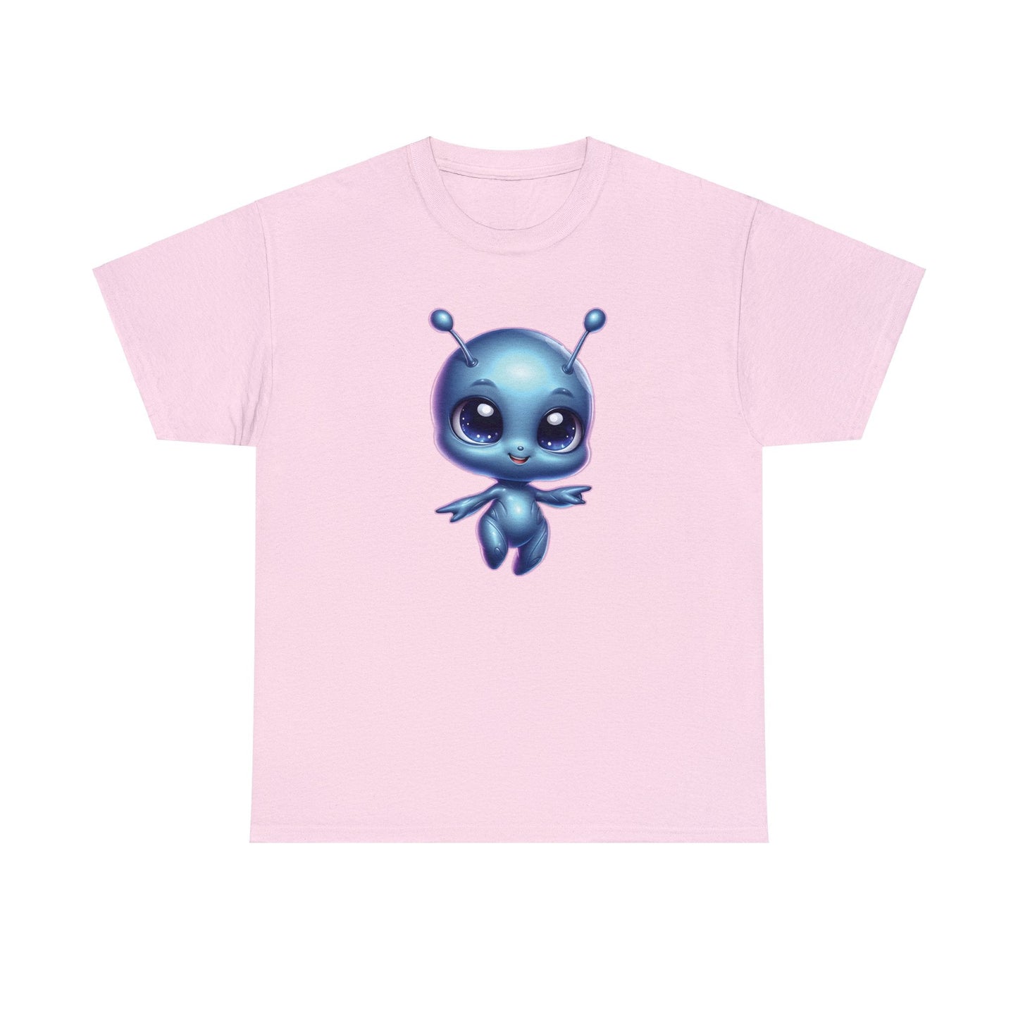 Cosmic Cutie Dancing - Adorable Alien Unisex Heavy Cotton Tee - Available up to 5XL - Unchained Creation