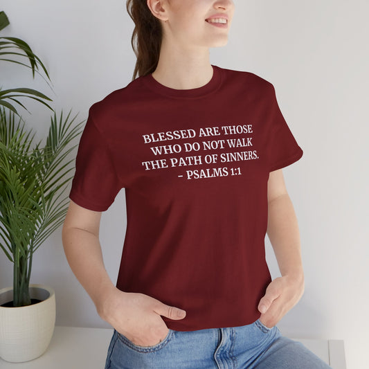 Faith & Comfort T-shirts - Psalms 1:1 - Bella and Canvas - Unchained Creation