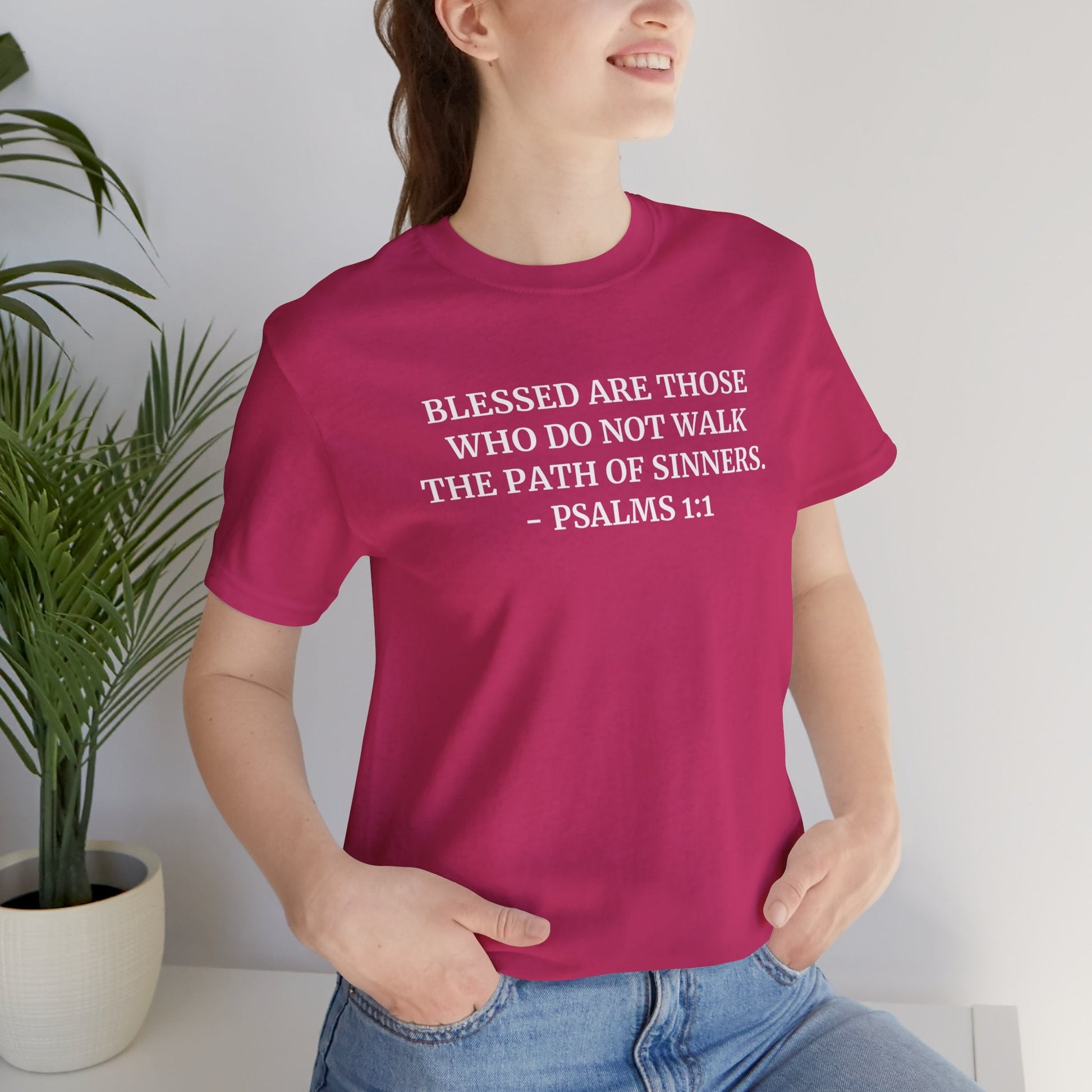 Faith & Comfort T-shirts - Psalms 1:1 - Bella and Canvas - Unchained Creation