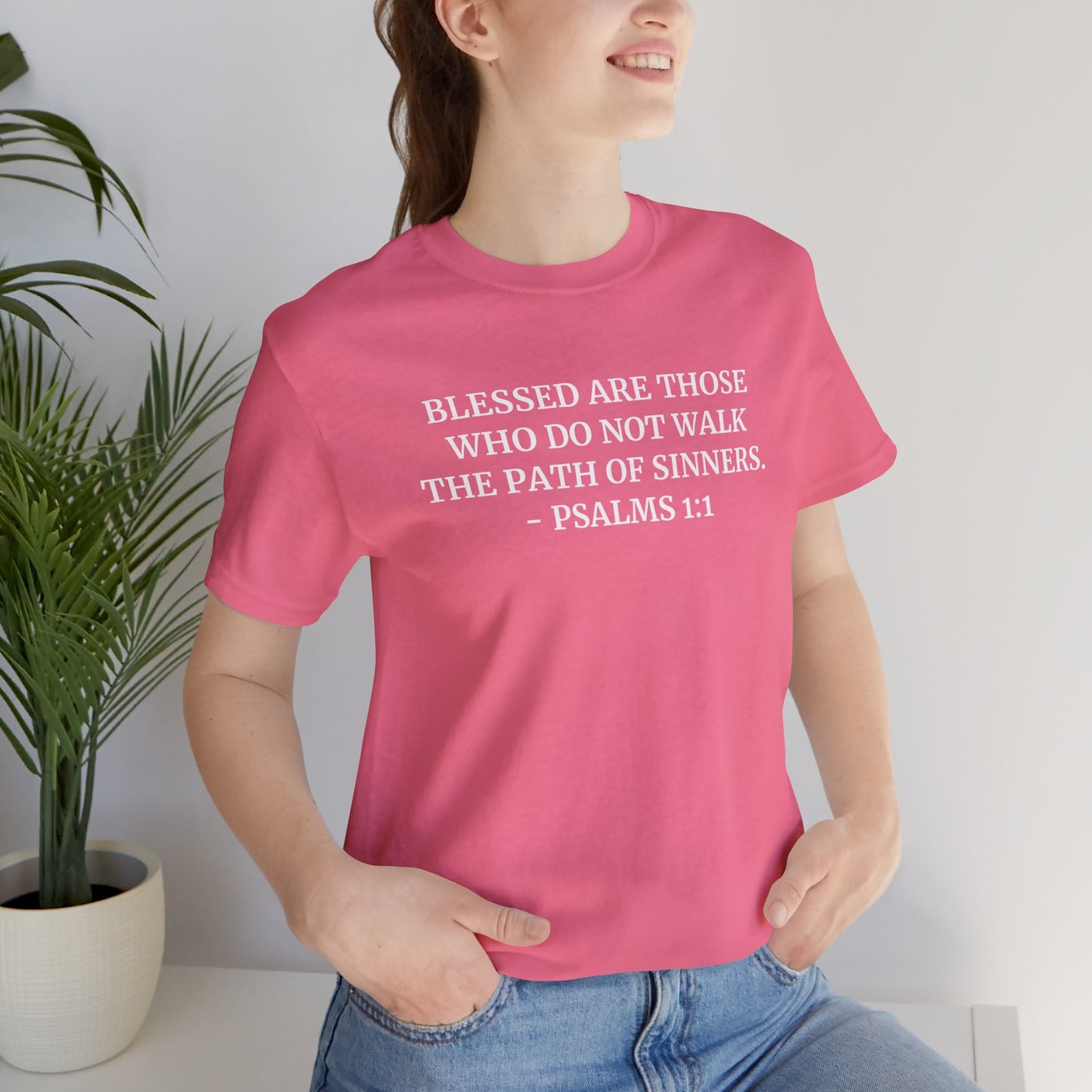 Faith & Comfort T-shirts - Psalms 1:1 - Bella and Canvas - Unchained Creation